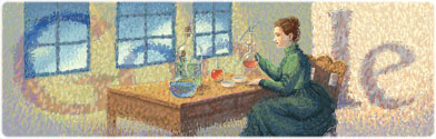 Marie Curie logo Google